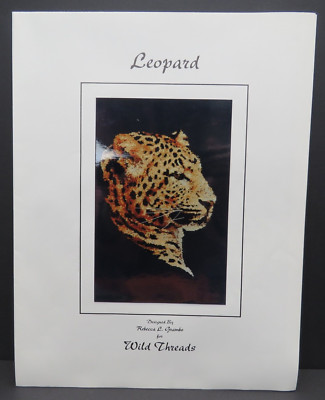 Counted Cross Stitch Pattern 1996 Rebecca Grambo Wild Threads Leopard