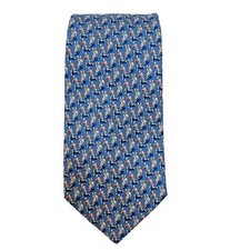 Vineyard Vines Mens Tie Blue Lacrosse Players Ivy Prep College Sports Excellent