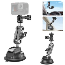 Camera Suction Cup Mount Car Windshield Dash 1/4" Mounting for Action Camera