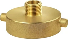 Fire Hydrant Hose Adapter 2-1/2" NST/NH Female x 3/4" GHT Male Brass Garden Hose