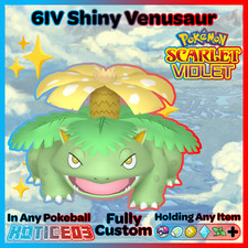 ✨Shiny Venusaur 6IV✨ Pokemon Scarlet & Violet 🚀Fast🚀 Indigo Disk DLC