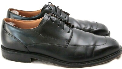 Rockport APM12351 Black Lace Up Apron Split-Toe Oxford Shoes Men's 10 M