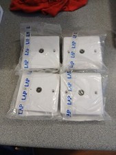 4x New LAP 1 gang co-axial socket TV arial point Coax