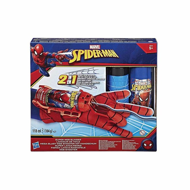 Hasbro Marvel Ultimate Spiderman 2in1 WEB sparatutto con Guanto