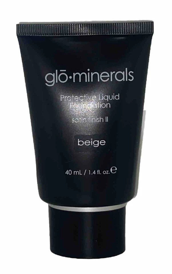 BRAND NEW! GLO-MINERALS (( BEIGE SATIN FINISH ll )) PROTECTIVE LIQUID FOUNDATION - Image 2 of 4