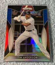 2019 Panini Prizm Tier II Red White & Blue Prizm Tim Anderson #166
