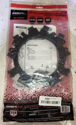GM Speaker Adapter Plates for Aftermarket 5.25 to 6.5 Speakers in Black