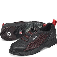 Dexter Mens The C9 Knit Boa Black/Red Bowling Shoes *Sizes 8-14 Reg & Wide