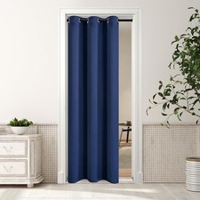 Blackout Door Curtains for Bedroom Closet 34"W x 80"L Pack of 1 Navy