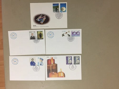 Five Ireland fdc with two stamps
