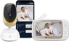 Motorola VM85 CONNECT 5" Wi-Fi Video Baby Monitor w/ Light Very Good Condition