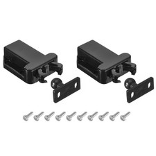 2Pcs Push Latch Touch Latch Push to Open Door Latch Self-Locking Latches Black