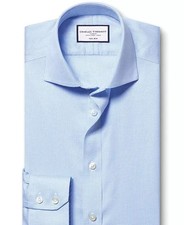 Charles Tyrwhitt Men s Dress Shirt Extra Slim Fit 15/32 Blue Check Non-Iron NWT