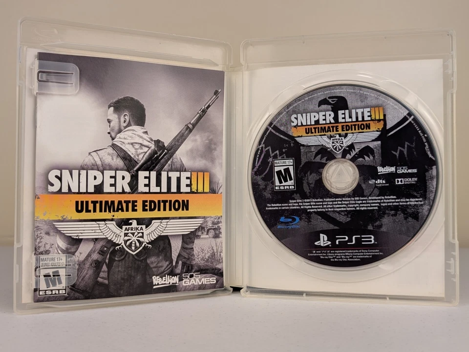 Sniper Elite III: Ultimate Edition (PlayStation 3 PS3)➡️CIB Complete - Tested 🎮 - Image 3 of 4