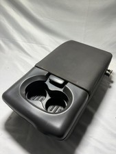 Black 04-08 Ford F-150 Jump Seat Center Console Armrest W 2 Cup Holder Cloth Black 04-08 Ford F-150 Jump Seat Center Console Armrest W 2 Cup Holder Cloth