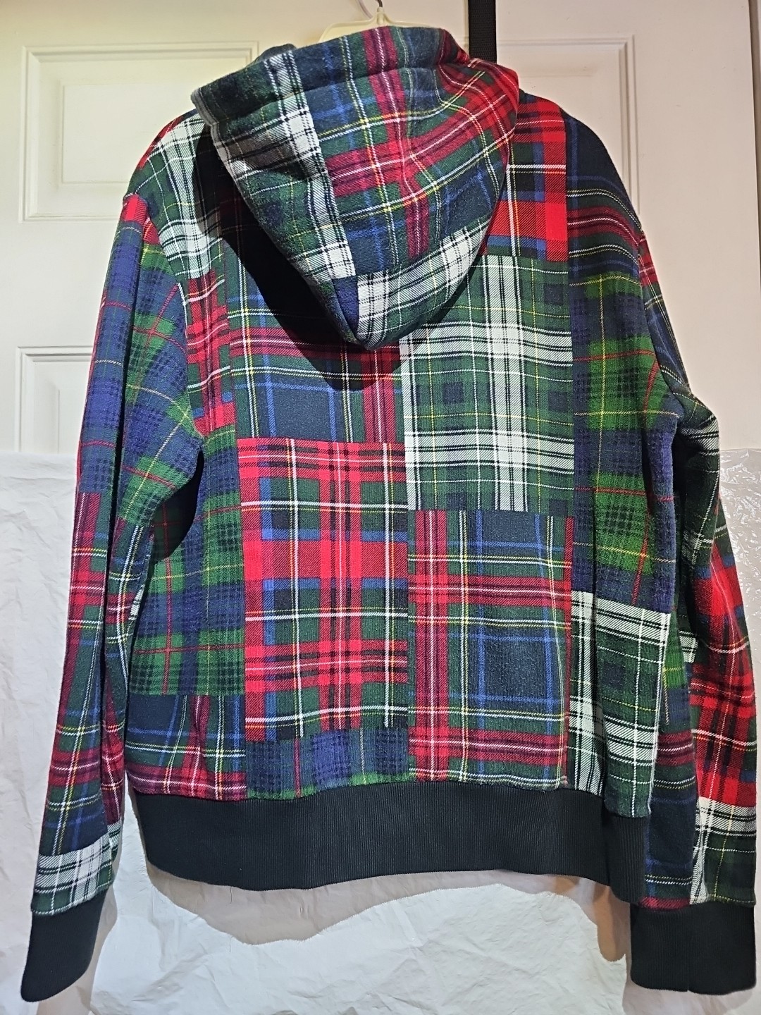 Ralph Lauren Patchwork Plaid Full Zip Hoodie Mens… - image 5
