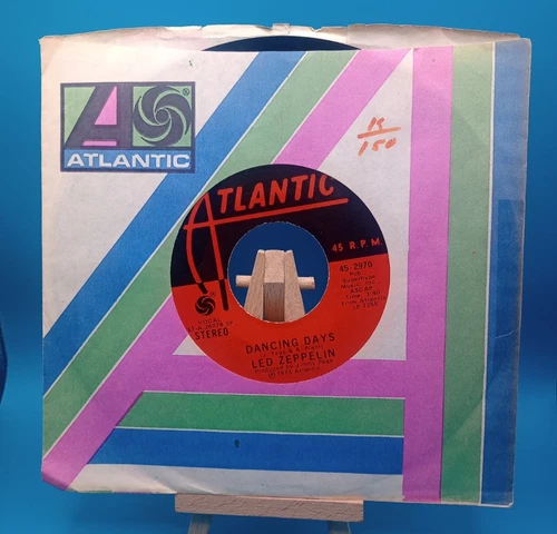 1973 Led Zeppelin 45 RPM Over the Hills and Far Away 7” Vinyl VG+