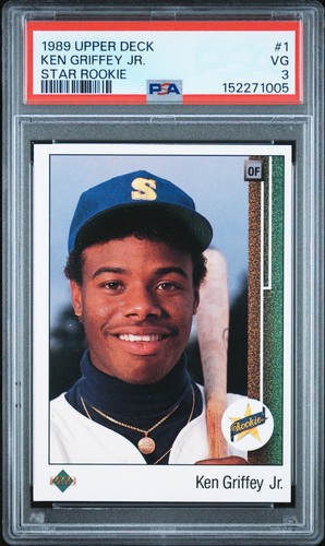 1989 Upper Deck #1 Ken Griffey Jr. Star Rookie PSA 3