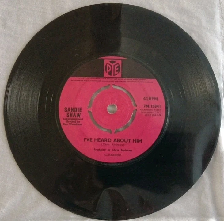 Sandie Shaw-Long Live Love/I've Heard About Him Vinyl 7" Single.1965 Pye 7N15841 - Image 2 of 4
