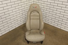 2004 Chevrolet Corvette Single 1 Passenger Right Front Seat Leather Shale 152