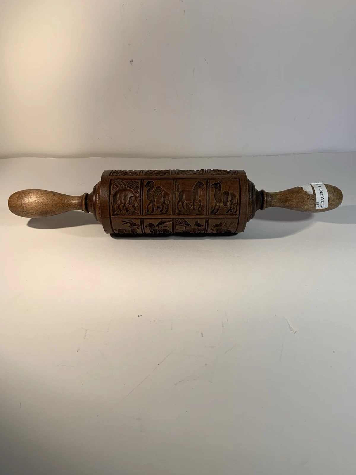 Rolling Pin Press Menagerie 20 Different Animals . 14.5 Inches Long .