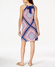 NEW TRINA TURK RANCHO SCARF PRINT HALTER DRESS SIZE 6!