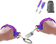 Bendable Adaptive Utensils Spoons Forks Set,Left and Right Handed, for Hand Trem