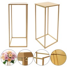 Set 10 pezzi portafiori oro 80 cm in metallo altezza 80 cm matrimonio vaso