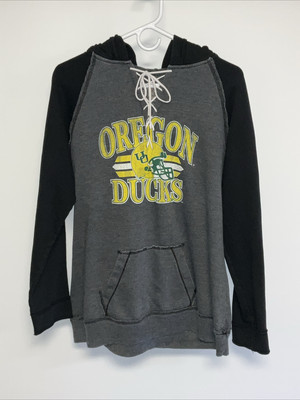 Vintage Oregon Ducks Pullover Hoodie Women s Large Gray.   10746B