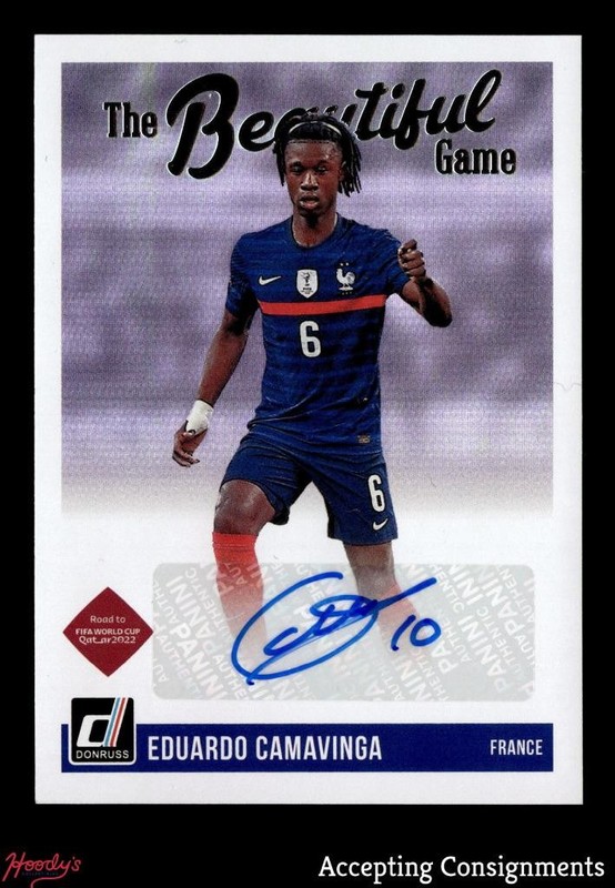 2021-22 Donruss Beautiful Game Autographs #42 Eduardo Camavinga AUTO