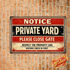 Beware of Dogs 8x12 Inch Weather Resistant Vintage Aluminum Tin Sign