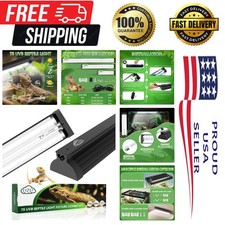 T5 UVB Reptile Light Fixture Kit 8W   10.0 UVB for Healthy Bearded Dragons