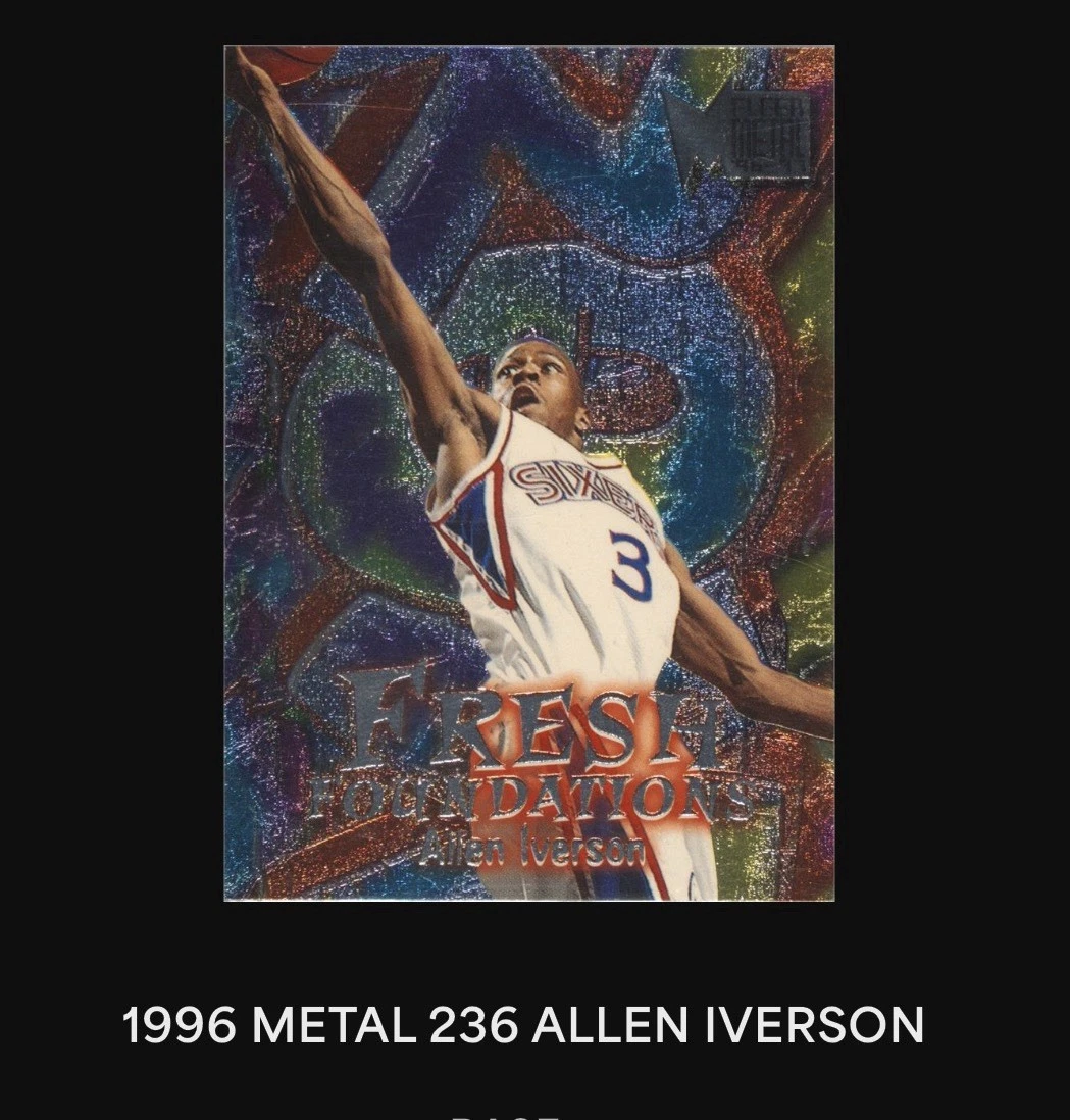 1996-97 Fleer Metal - Allen Iverson #236 for sale | eBay