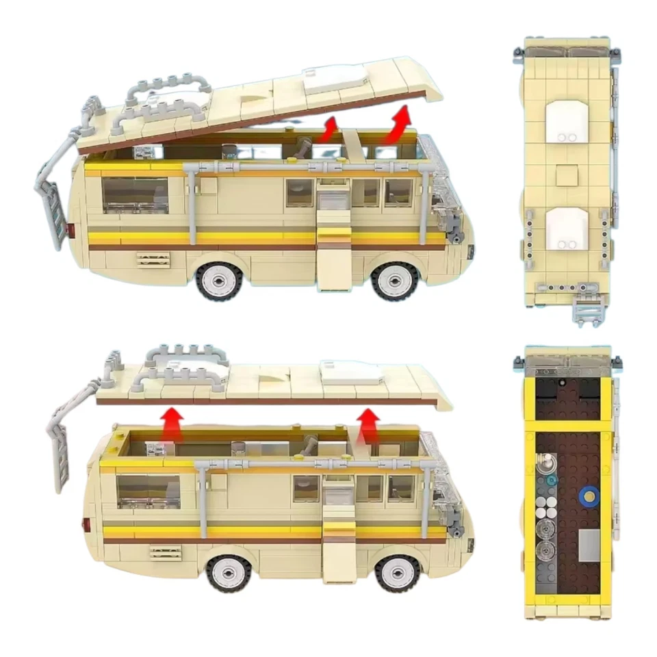 Breaking Bad Building Blocks Set RV Camper Van Heisenberg 360pcs 💠⚗️🧪 - Image 4 of 4