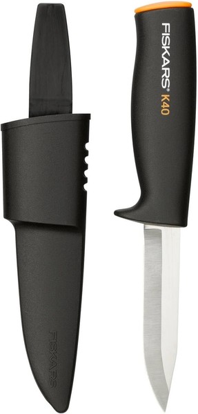 Fiskars Universalmesser, Inklusive KöCher Zum Sicheren Verstauen, LäNge 22,5 Cm,-image