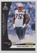 2012 Panini Super Bowl XLVI New England Patriots Vince Wilfork #8 0v2k