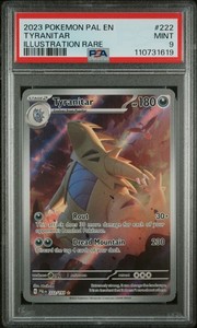 PSA 9 Mint Tyranitar ex 2023 Paldea Evolved 222/193 Pokemon Card