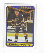 1990-91 TOPPS ROD BRIND' ARMOUR #332 ST. LOUIS BLUES