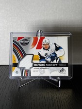 Henri Jokiharju 4 Nations Face-Off 2025-26 SP Game Used Hockey Fabrics Finland