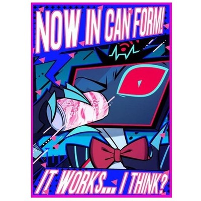 Hazbin Hotel Vox Demon TV Series Neon Cartoon Poster | eBay