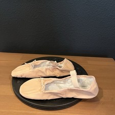 Bloch Girls Pink Dansoft Full Sole Slip On Ballet Dance Slippers Shoes Size 2.5D