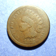 1875 Indian Cent  Good-
