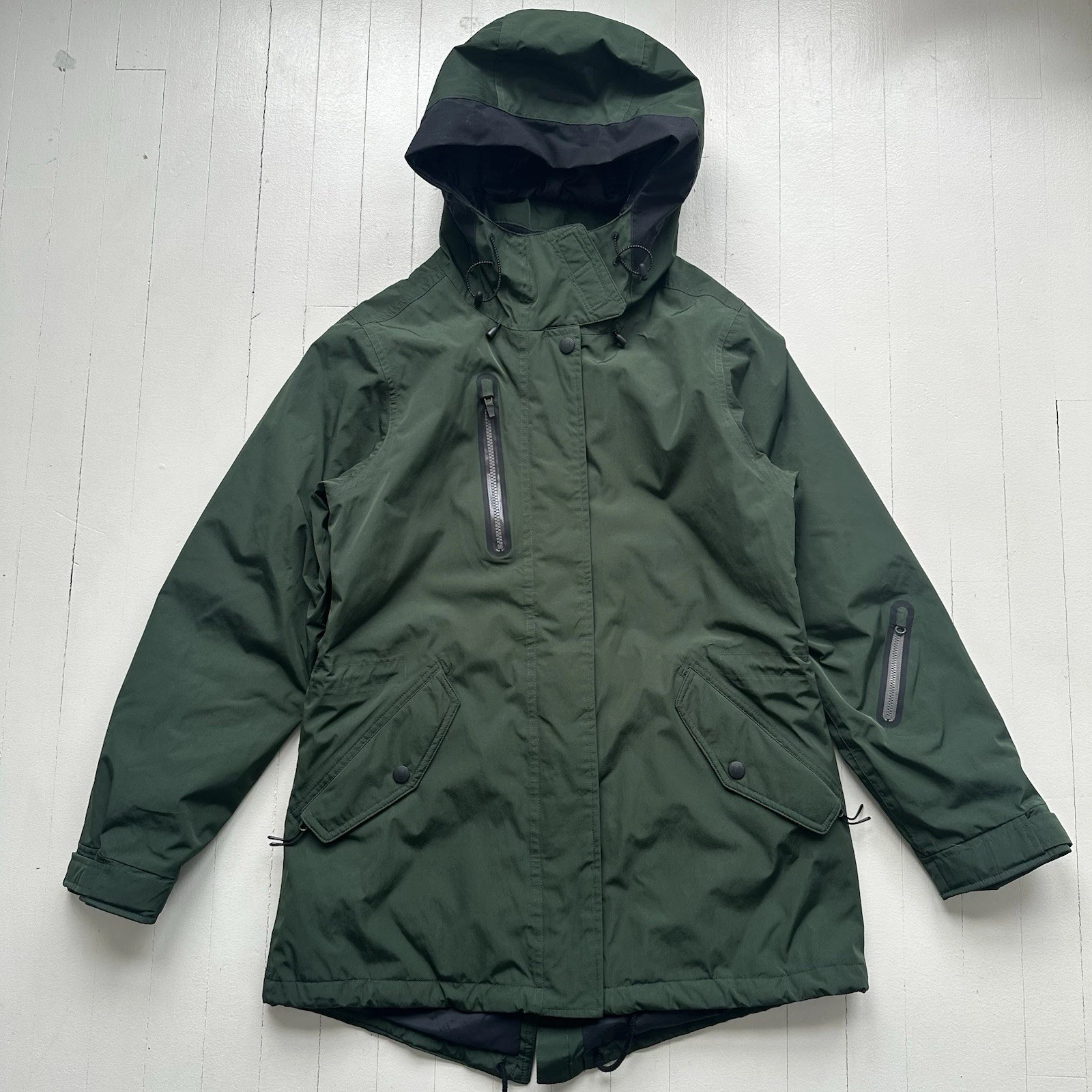 Holden Womens Fishtail Jacket Dark Green, Sz XL Winter Ski Waterproof