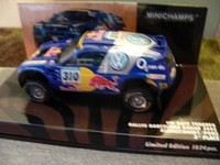 1/43 Minichamps Vw Race Touareg Rally Barcelona Dakar 2005 Kleinschmidt/Pons