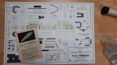 FORRESTAL Flugzeugträger Wilhelmshavener Modellbaubogen