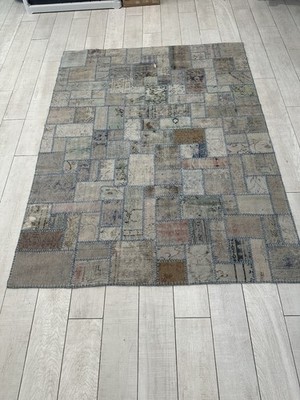 ABC Carpet & Home Wool Patchwork Rug   5 11  x 7 10 