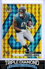 2025 Panini Mosaic Gabriel Davis Gold Mosaic Prizm #09/10 Jaguars E836