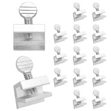 Nuk3y Sliding Window Security Locks Aluminum, 15 Pack Aluminum