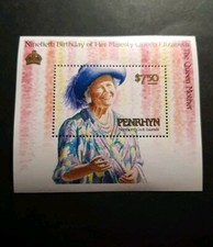 TIMBRE PENRHYN ANNIVERSAIRE REINE ELIZABETH II POLYNESIE NEUF ** LUXE MNH 