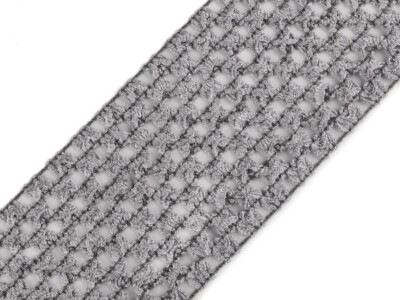 1,80 Meter Tutu Gummiband grau (8)  7 cm breit elastisch Stirnband Haar